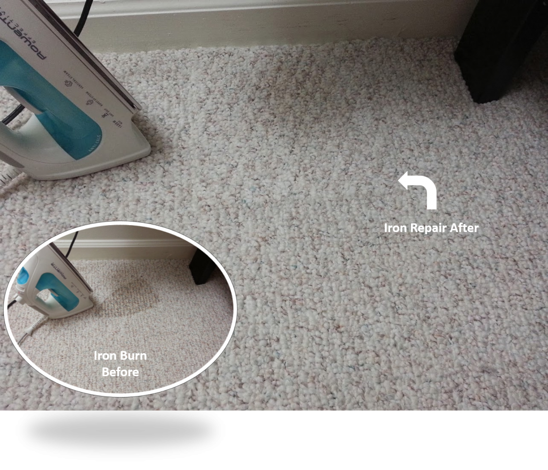Iron Burn Carpet Repair Rockville MD Maryland Carpet Repair