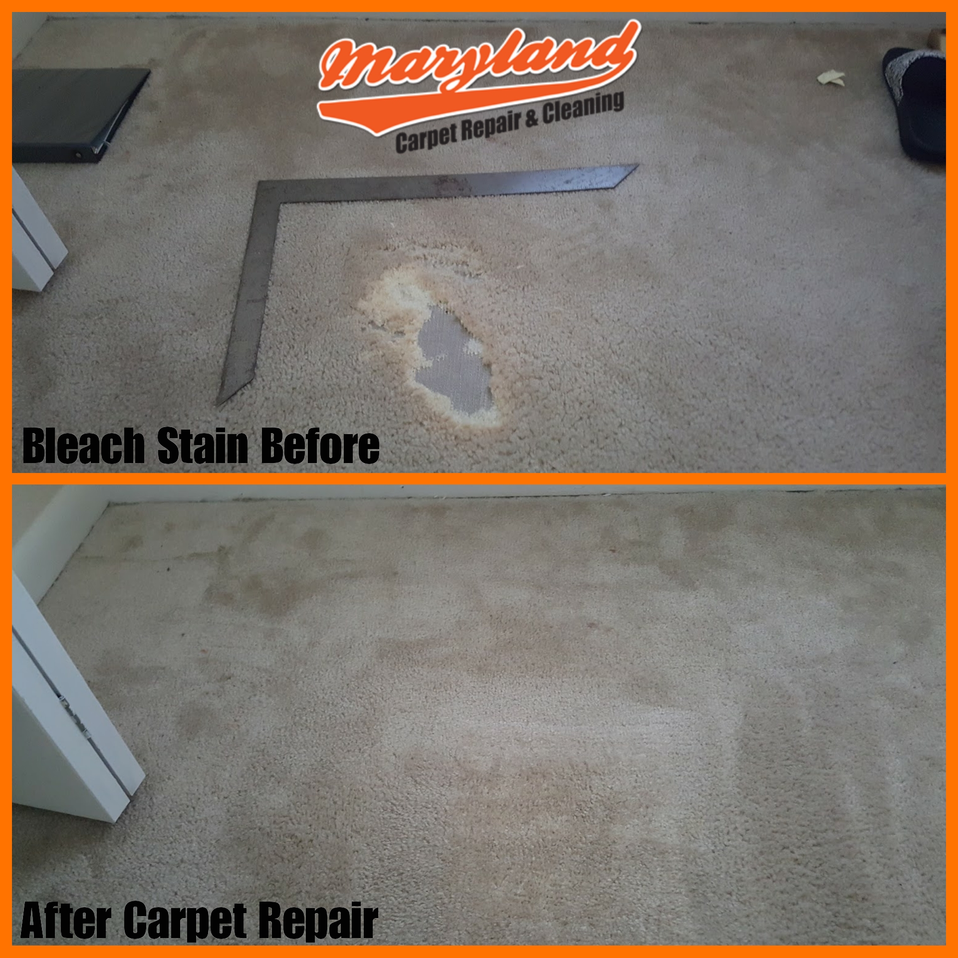 Bleach Stain Carpet Repair Columbia MD Maryland Carpet Repair